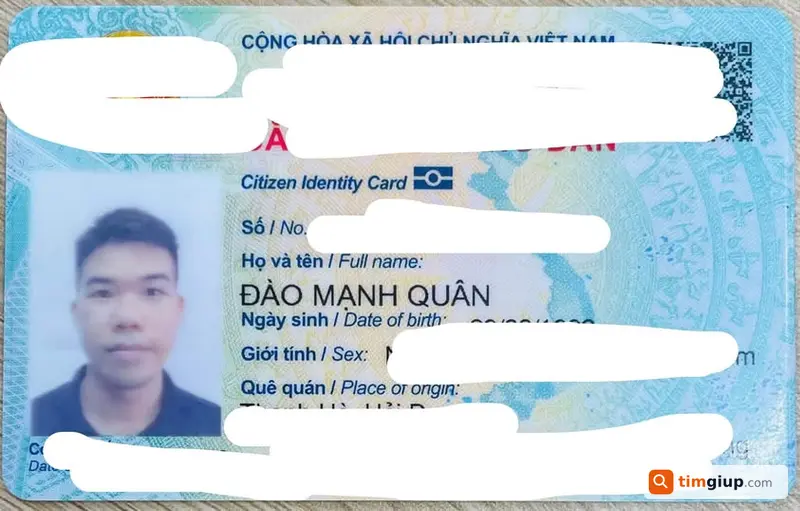 Tìm CCCD và giấy tờ tên Đào Mạnh Quân tại Vũng Tàu