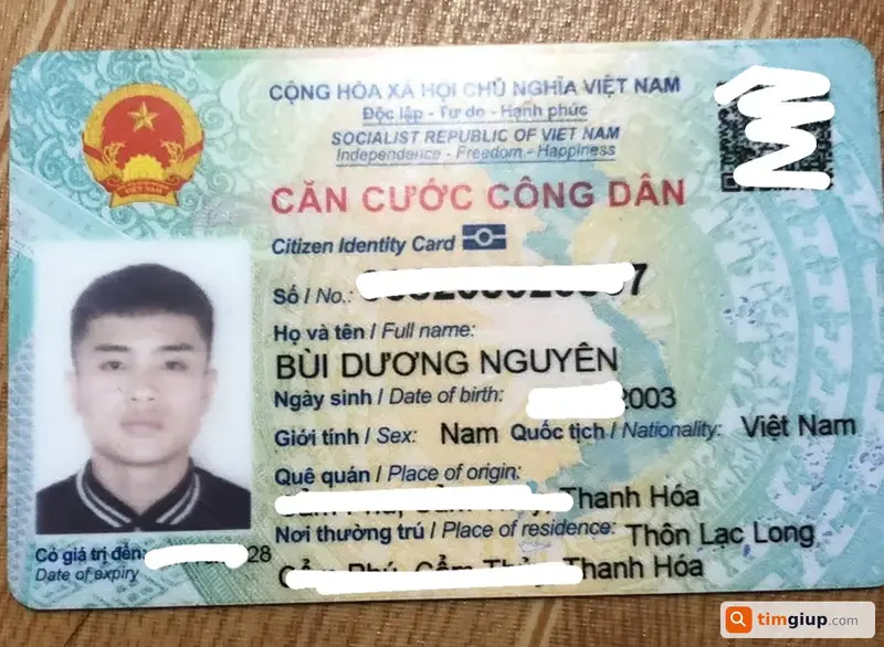 Tìm ví đánh rơi của Bùi Dương Nguyên tại TP. Bắc Ninh