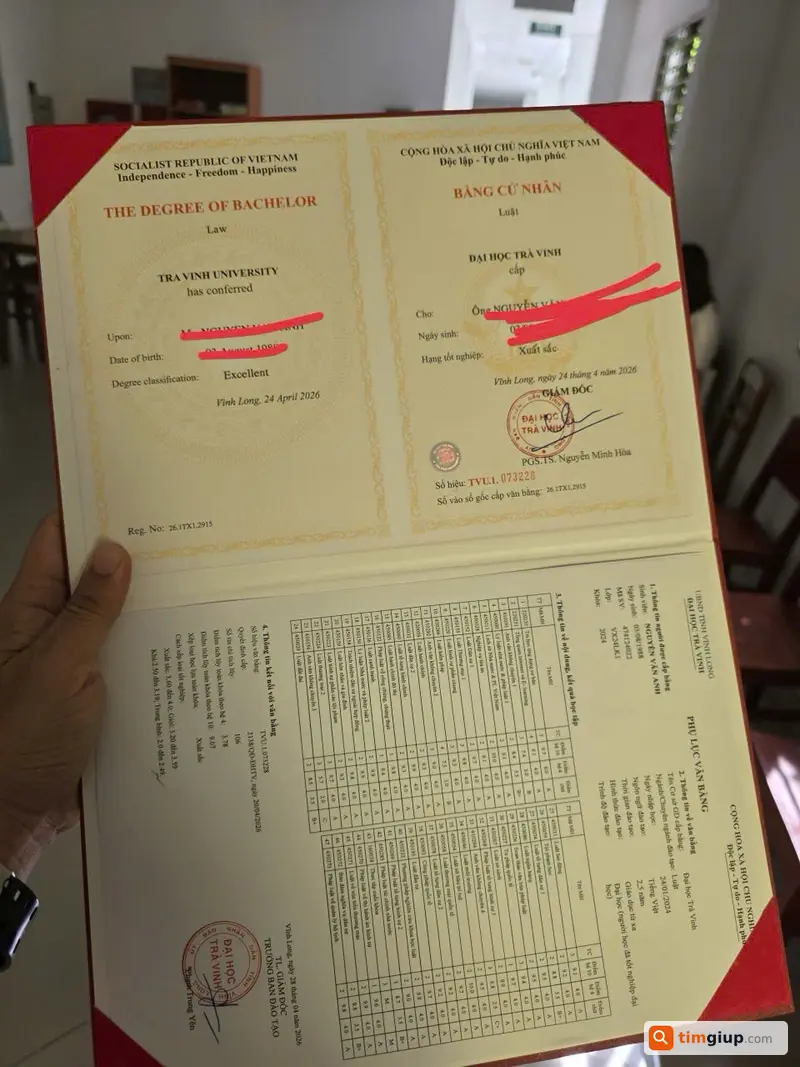 Tìm bằng tốt nghiệp đại học thất lạc từ Nguyễn Thị Định đến cầu Rạch Chiếc