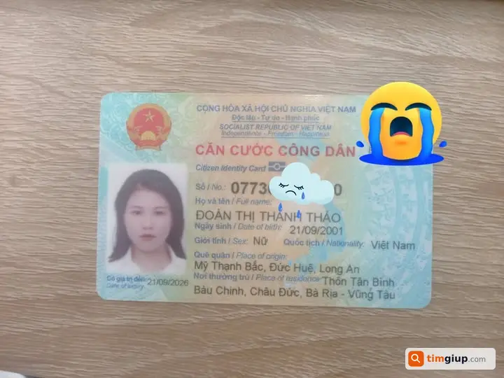 Tìm Giấy Tờ Tùy Thân Tên Đoàn Thị Thanh Thảo Tại Bình Thạnh