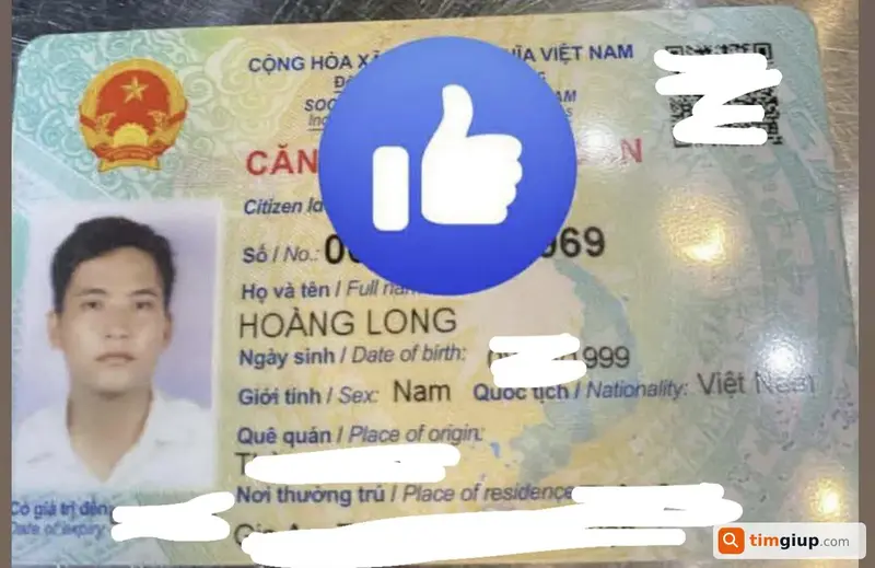 Tìm ví đánh rơi có giấy tờ tên Hoàng Long (1999) tại TP. Hồ Chí Minh