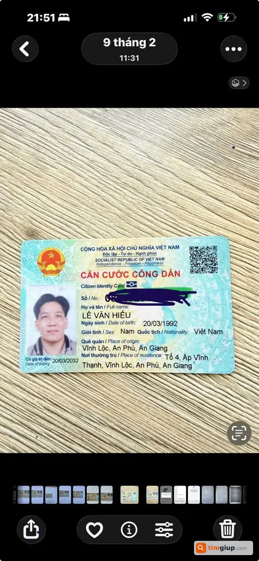 Tìm CCCD và giấy tờ rơi từ Cầu Ông Bố, Thuận An đến Đức Hòa, Long An
