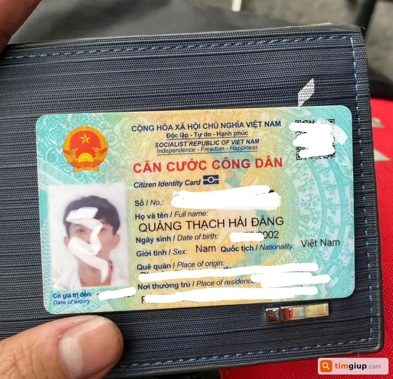 Tìm ví đánh rơi tên Quảng Thạch Hải Đăng tại TP. Hồ Chí Minh