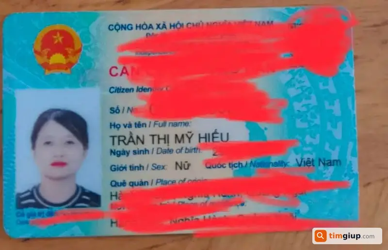 Tìm Giấy Tờ Tùy Thân Tên Trần Thị Mỹ Hiếu Từ Phú An Đến Bệnh Viện 512 Giường
