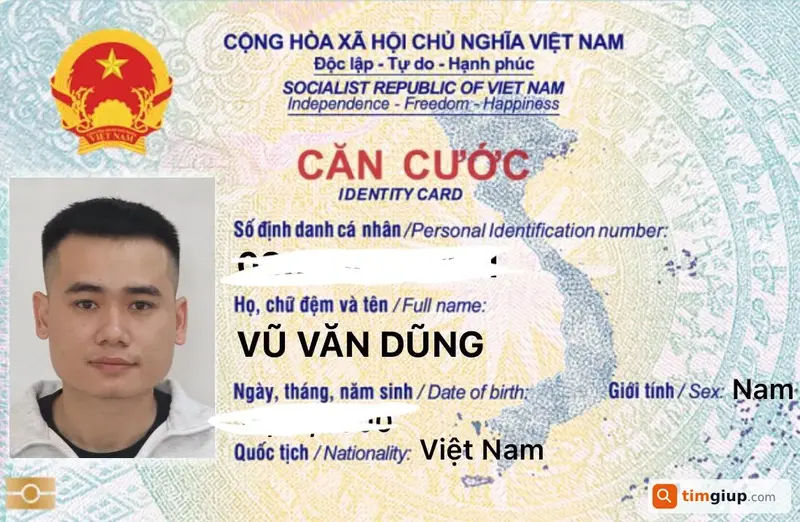 Tìm ví màu đen và giấy tờ tùy thân tên Vũ Văn Dũng tại Hà Nội