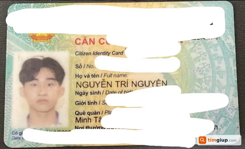 Mất CCCD và bằng lái tên Nguyễn Trí Nguyên trên Võ Văn Kiệt