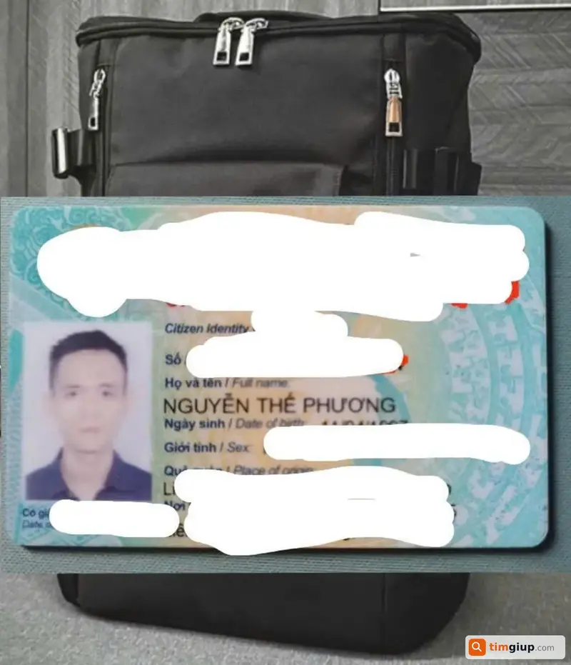 Tìm balo chứa laptop và giấy tờ của Nguyễn Thế Phương tại TP.HCM
