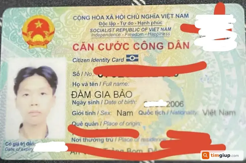 Tìm ví đánh rơi của bạn Đàm Gia Bảo tại Quận Bình Thạnh, TP.HCM