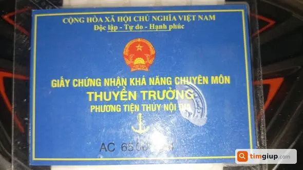 Nhặt Được Bằng Thuyền Trưởng Thất Lạc Tại Huỳnh Tấn Phát