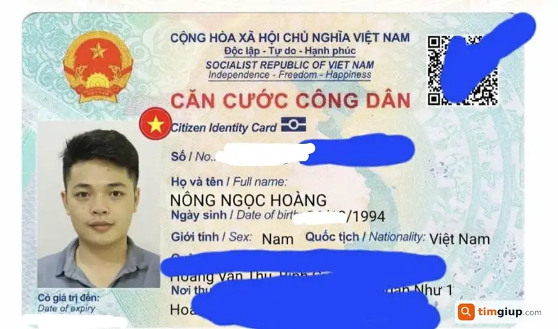 Tìm ví chứa giấy tờ tên Nông Ngọc Hoàng (1994) thất lạc