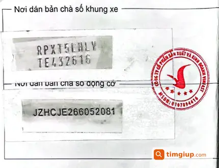 Tìm Phiếu Xuất Xưởng Xe Máy Điện Vinfast Evo Lite
