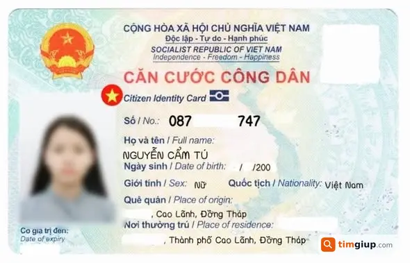 Tìm ví giấy tờ tên Nguyễn Cẩm Tú tại Cao Lãnh Đồng Tháp