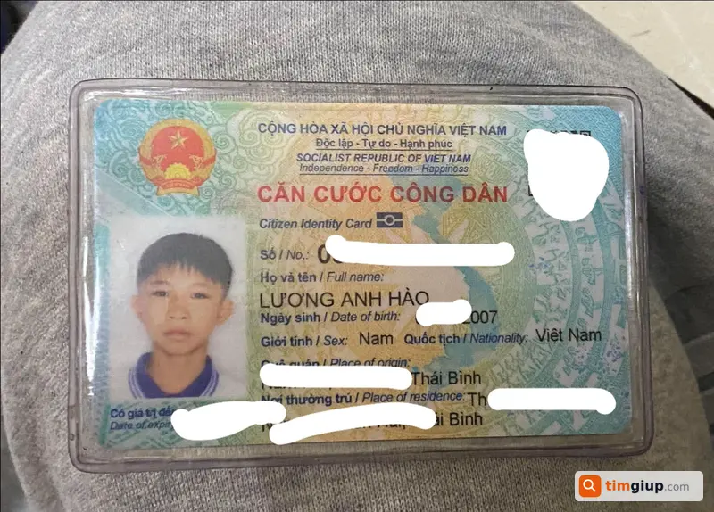 Tìm ví đen xanh cùng CCCD tại Nam Từ Liêm, Hà Nội