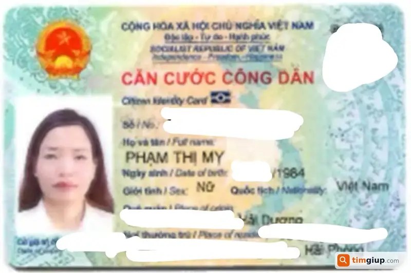 Tìm ví và giấy tờ tùy thân của chị Phạm Thị Mỵ tại Hải Phòng