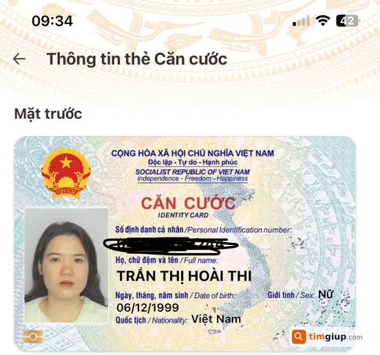 Tìm ví chứa CCCD Trần Thị Hoài Thi rơi trên tuyến Láng–Thái Thịnh