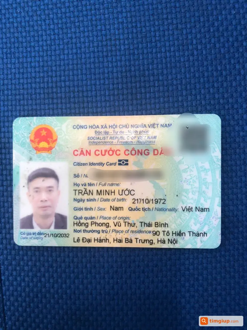 Ví Có Giấy Tờ Tên Trần Minh Ước Thất Lạc Phố Lạc Trung