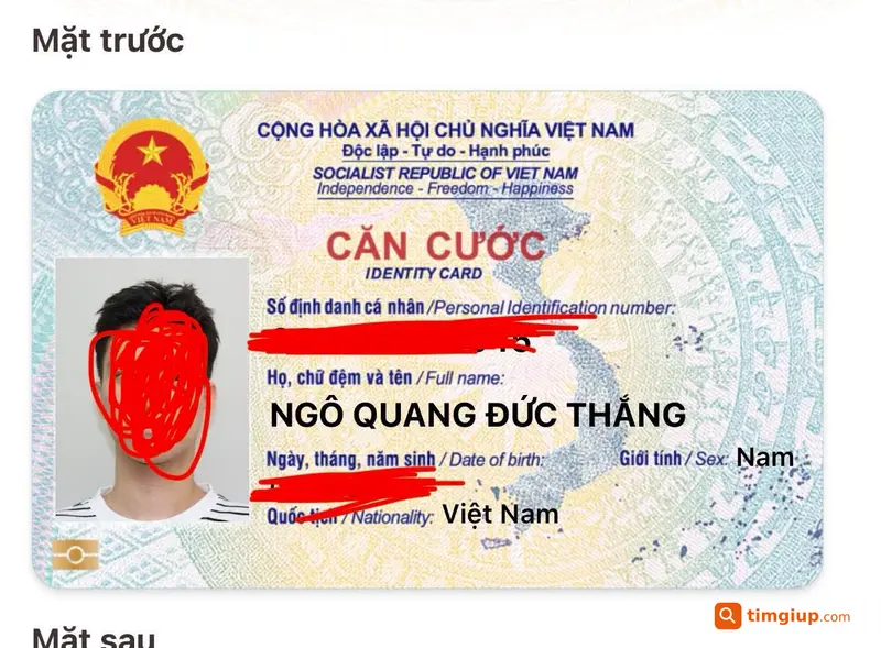 Rơi Ví Giấy Tờ Tên Ngô Quang Đức Thắng Tại Cà Mau