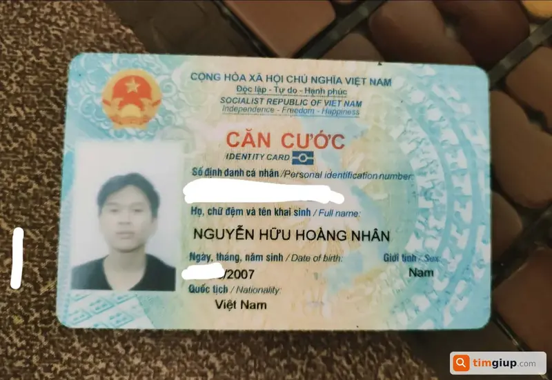 Tìm giấy mua bán và cà vẹt xe Vision biển số 59S315410