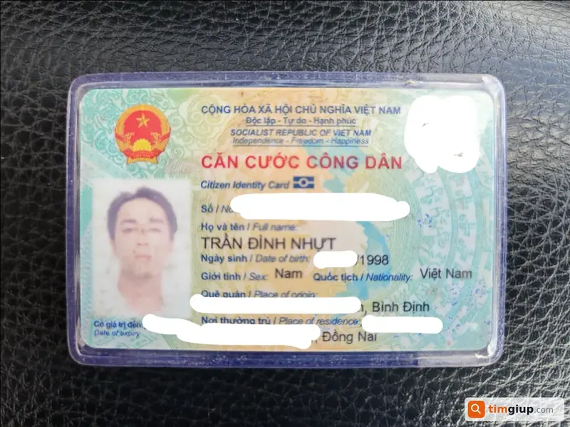 Tìm ví giấy tờ mang tên Trần Đình Nhựt tại Biên Hòa, Đồng Nai