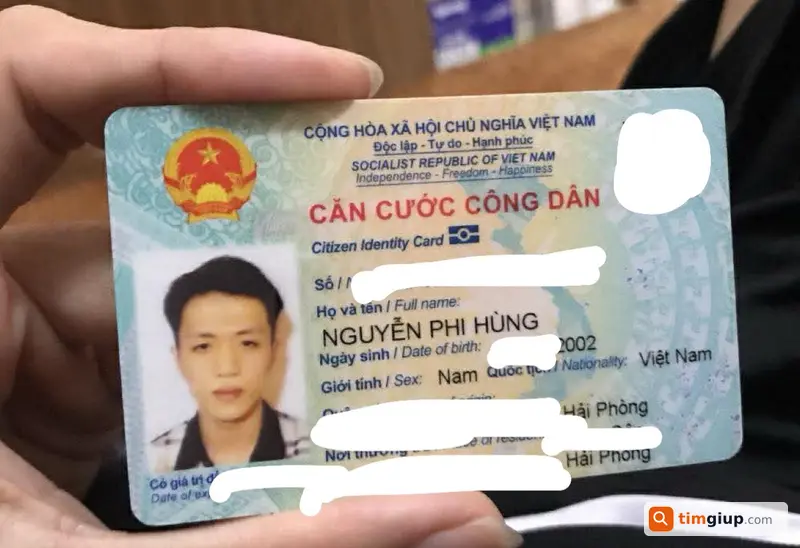 Tìm ví giấy tờ tên Nguyễn Phi Hùng rơi tại Kiến An Hải Phòng