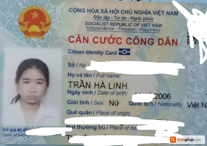 Tìm ví và giấy tờ tùy thân của Trần Hà Linh (2006) tại Hà Nội