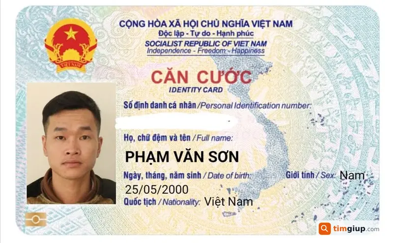 Tìm giấy tờ cá nhân mang tên Phạm Văn Sơn bị mất
