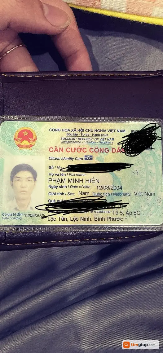 Mất ví có CCCD, cà vẹt xe trên tuyến Nhà Bè - Bình Thạnh