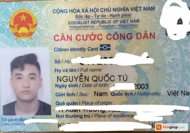 Tìm ví chứa giấy tờ tùy thân của anh Nguyễn Quốc Tú tại Hà Nội