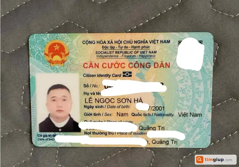 Tìm ví đựng giấy tờ tên Lê Ngọc Sơn Hà tại Đà Nẵng