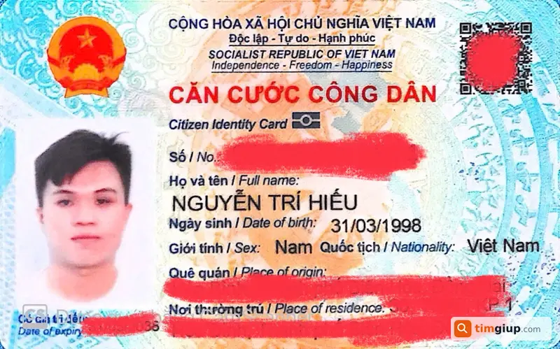 Tìm CCCD rơi từ xã Tân Túc về Tân Nhựt, Bình Chánh