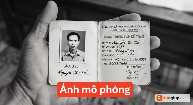 Tìm Văn Bằng Kế Toán Mang Tên Nguyễn Văn Bé Rơi Ở Quận 8