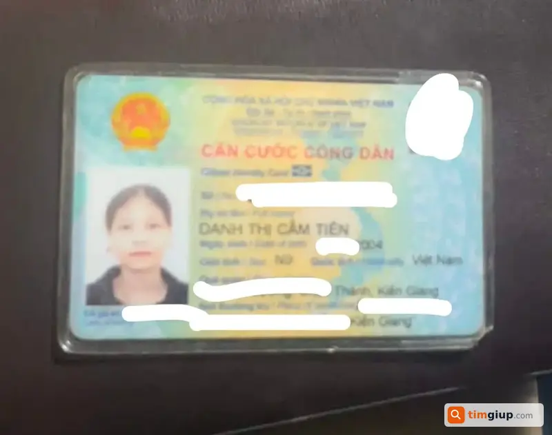 Tìm túi da chứa CCCD và thẻ ngân hàng tại Nhà Bè, TP.HCM