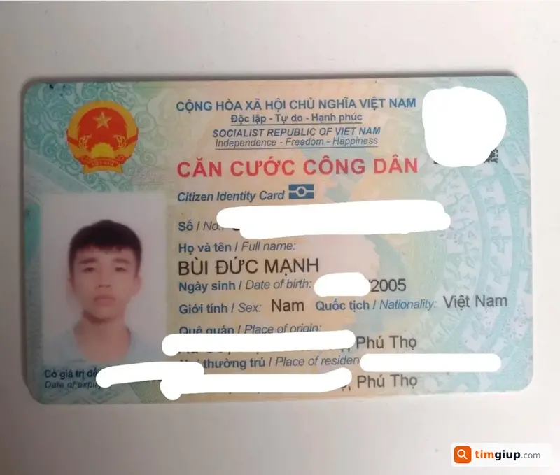Tìm Ví Giấy Tờ Tên Bùi Đức Mạnh Rơi Tại Hà Nội