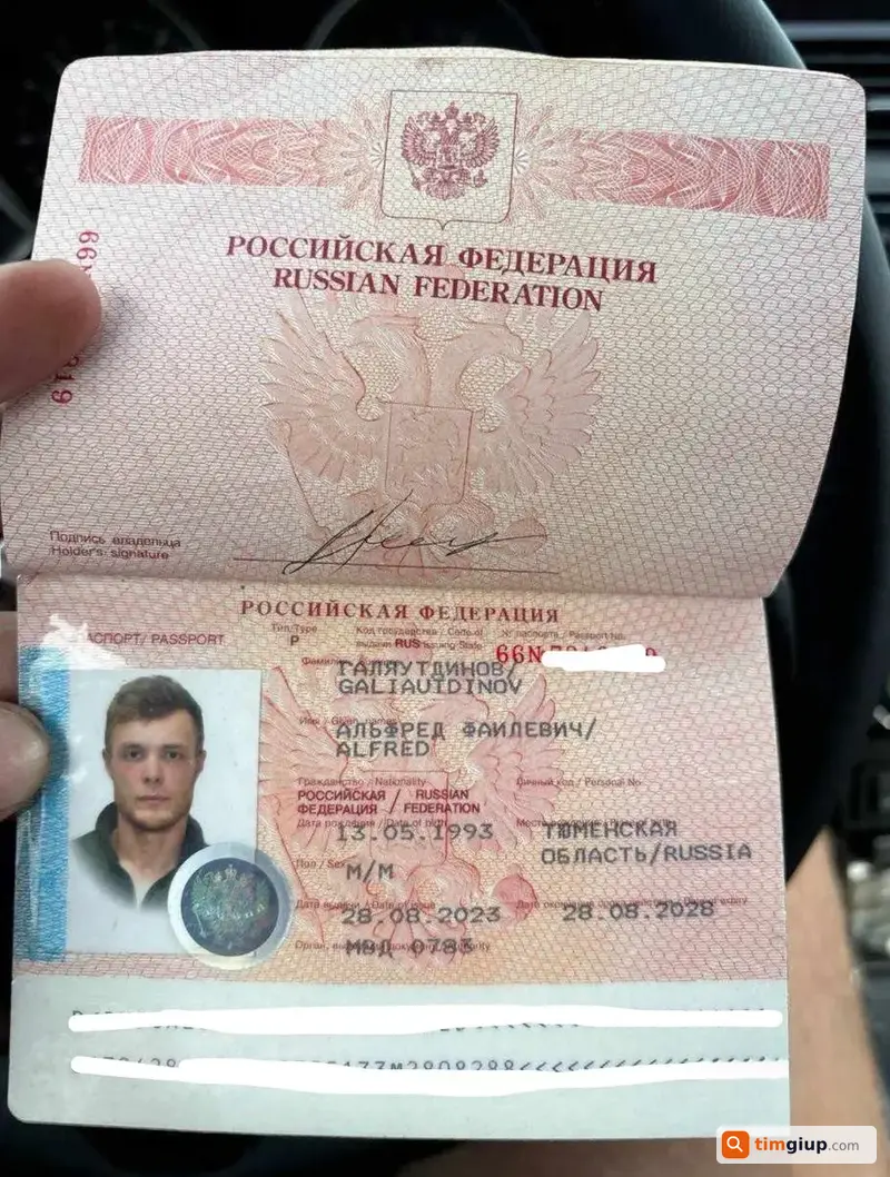 Tìm Hộ Chiếu Mang Tên Alfred Galiautdinov Tại Tp.hcm