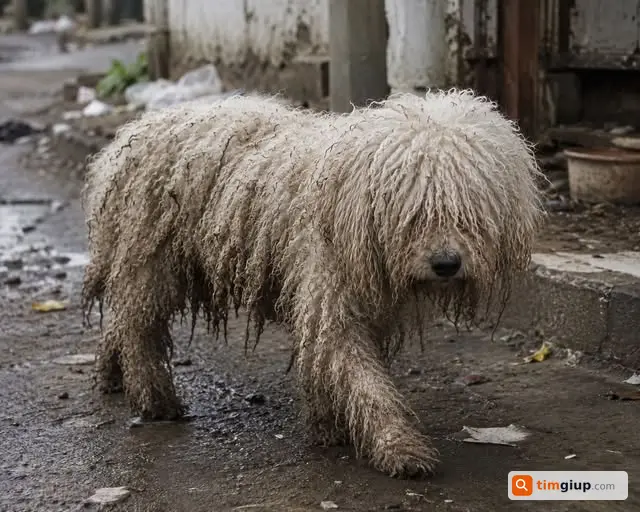 Tìm Chó Thất Lạc Tại Đê Thôn 4 Đông Mỹ, Chó Lông Bẩn