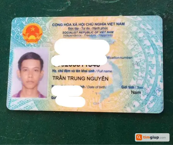 Mất ví giấy tờ tên Trần Trung Nguyên tại Visip 2 Bình Dương