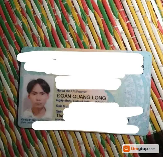 Tìm giấy tờ tùy thân bị mất