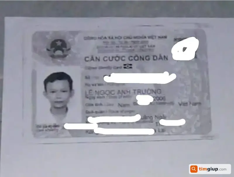 Tìm ví chứa giấy tờ tùy thân của Lê Ngọc Anh Trường tại Đà Nẵng