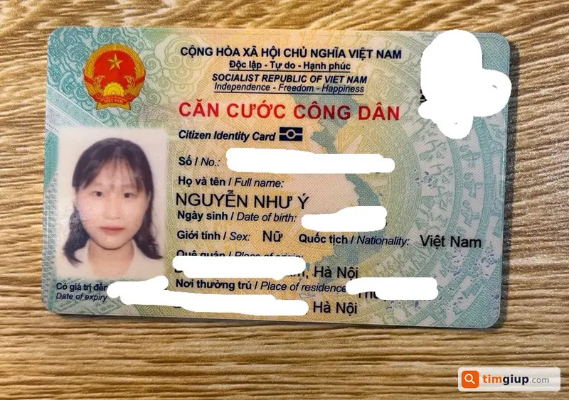 Tìm căn cước công dân tên Nguyễn Như Ý tại Đà Nẵng