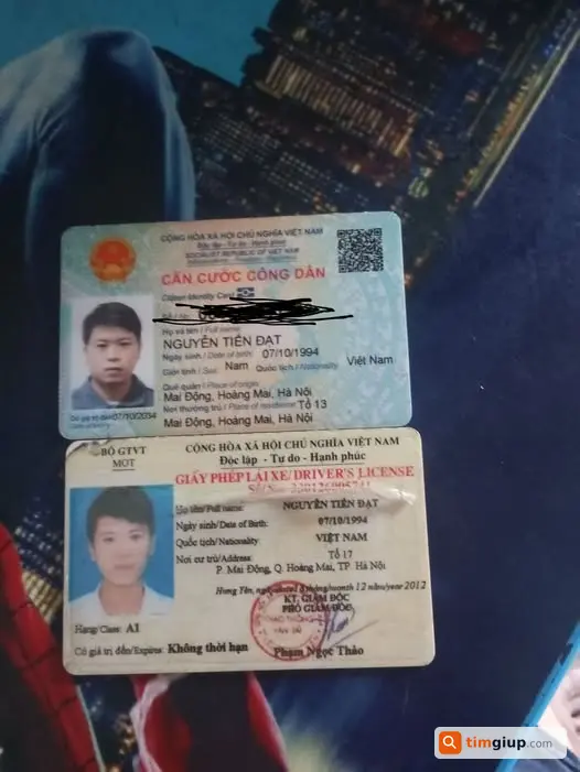 Nhặt được ví nhỏ có CCCD, bằng lái tại Quận 10, TP.HCM