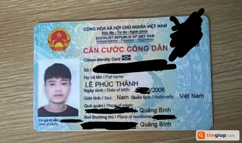 Tìm ví tiền mang tên Lê Phúc Thành tại Quận 1, TP.HCM