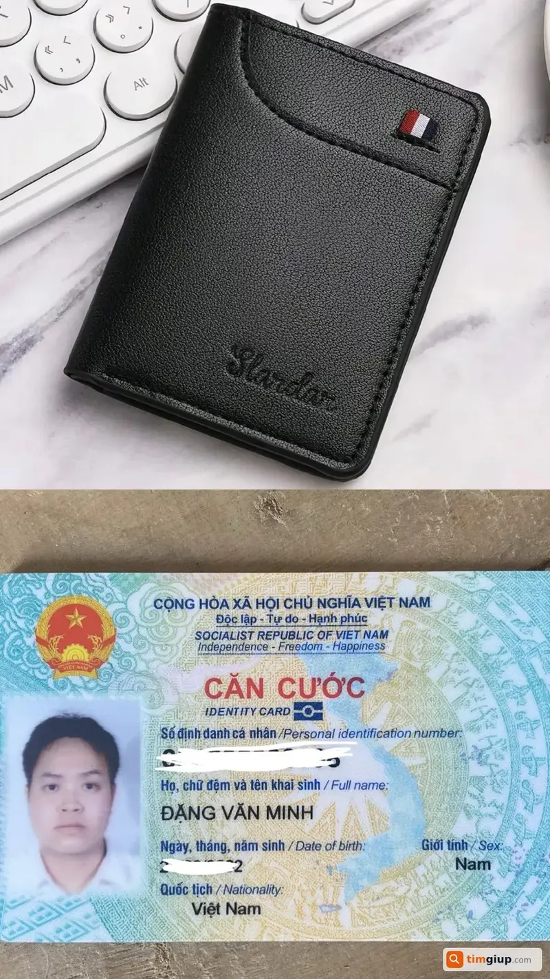 Tìm ví và giấy tờ tùy thân tên Đặng Văn Minh tại Thái Bình