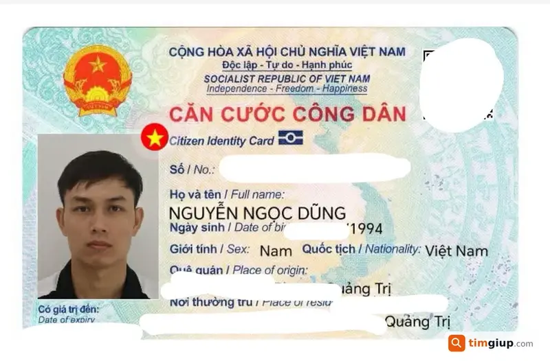 Tìm giấy tờ tùy thân của anh Nguyễn Ngọc Dũng tại Huế