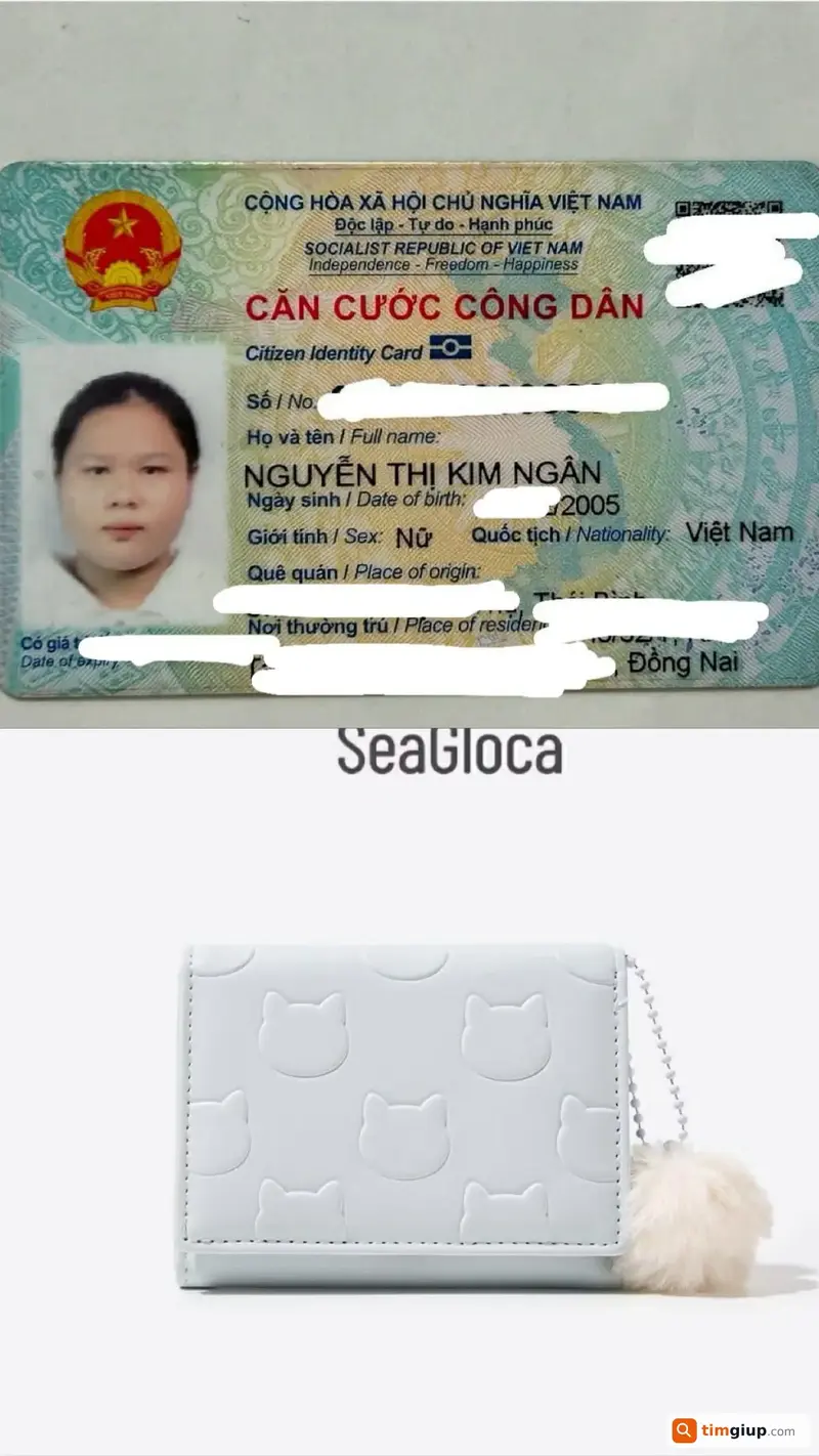 Tìm ví giấy tờ mang tên Nguyễn Thị Kim Ngân tại Biên Hòa, Đồng Nai