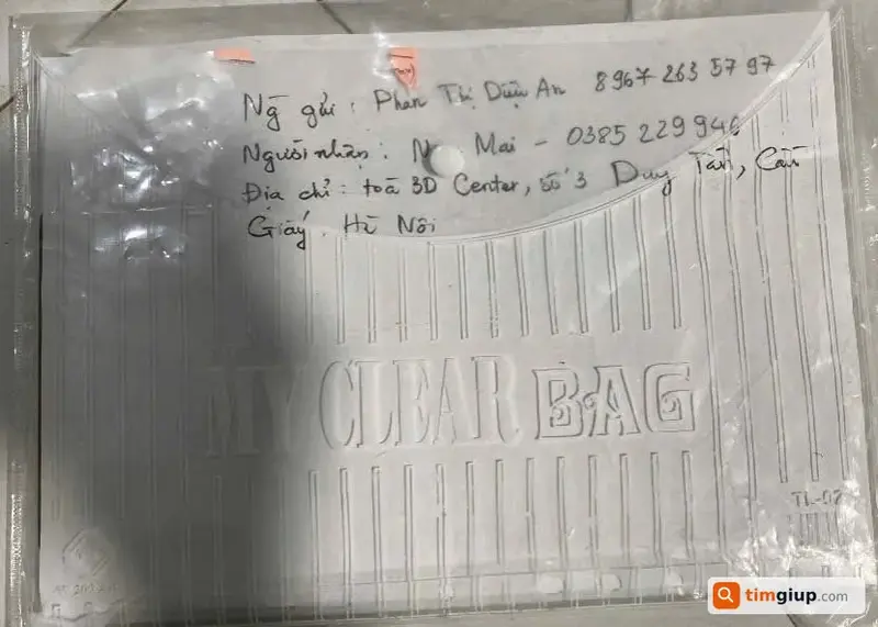 Tìm túi đựng phong thư chứa Hộ chiếu của Phan Thị Diệu An tại Hà Đông, Hà Nội