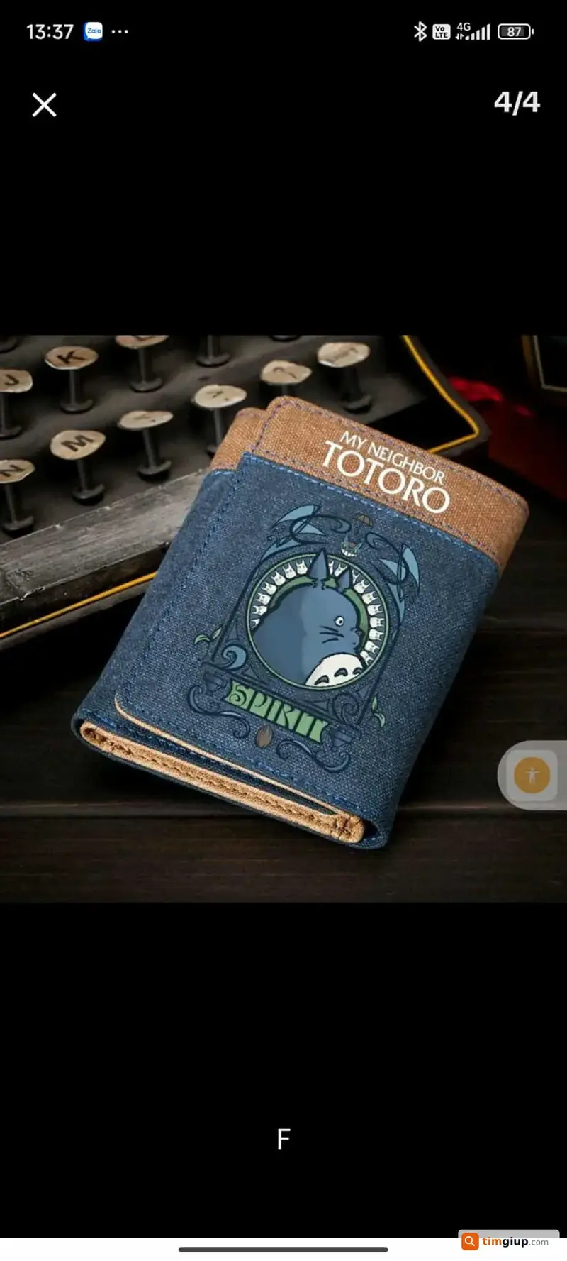 Tìm ví màu xanh hình Totoro của chị Võ Thị Trúc Nhi tại Cần Thơ