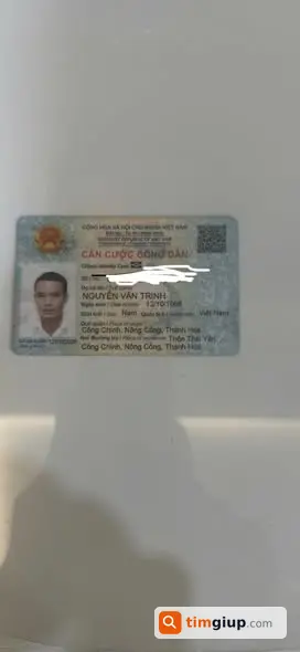 Mất bóp đen có CCCD Nguyễn Văn Trinh từ Lê Văn Thọ đến Quận 4