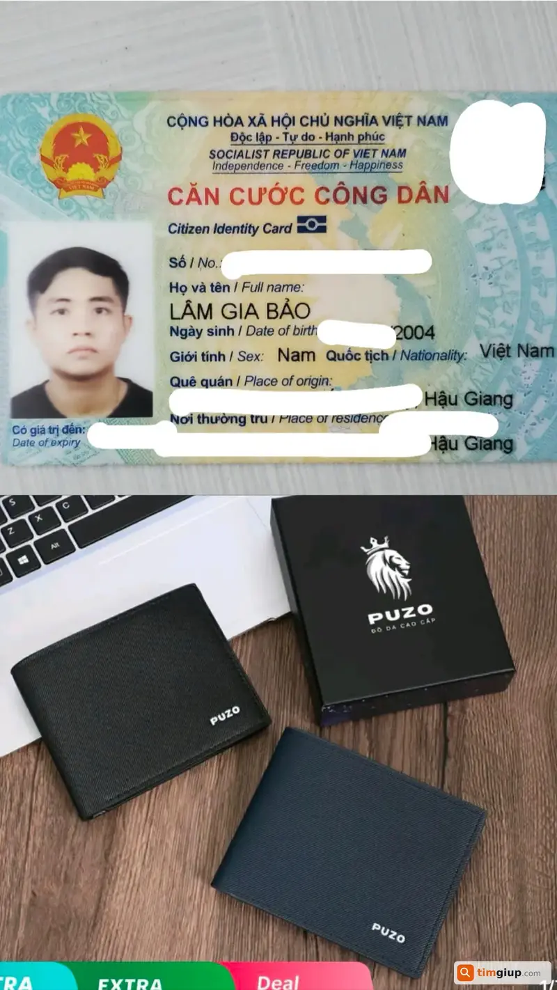 Tìm ví và giấy tờ tùy thân của Lâm Gia Bảo tại Cần Thơ