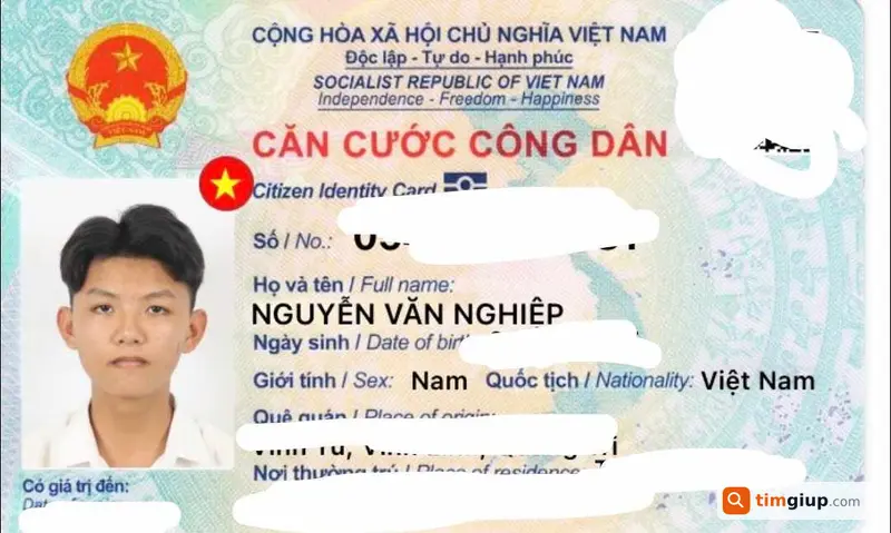 Rơi ví chứa CCCD Nguyễn Văn Nghiệp tại Lê Văn Việt