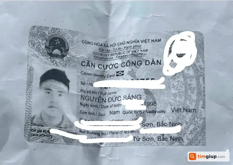 Tìm Giấy Tờ Tùy Thân Tên Nguyễn Đức Sáng Từ Hải Phòng Đến Thạch Thất, Hà Nội